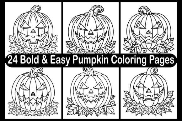 24 Bold Easy Pumpkin Coloring Pages for Creative Sellers