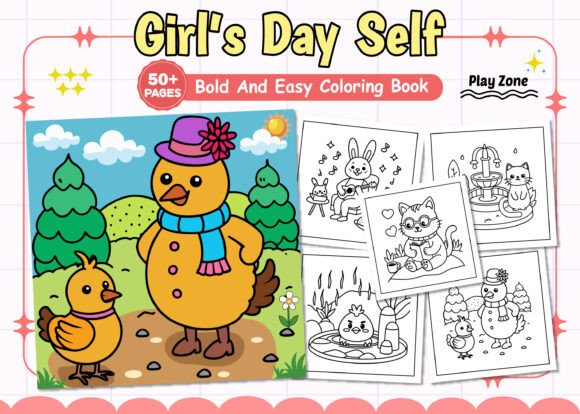 A Bold, Easy Coloring Book Graphic for Versatile Client Projects