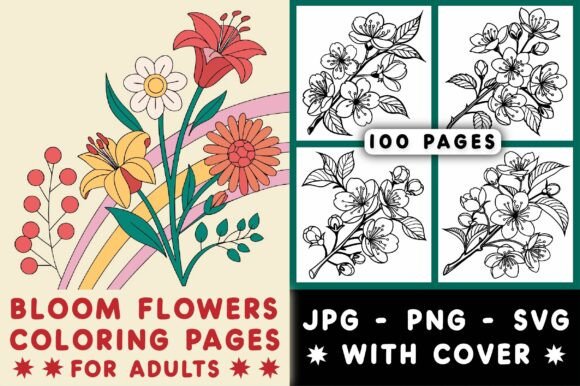 Bloom Flowers Coloring Pages: A Designer's Asset Review