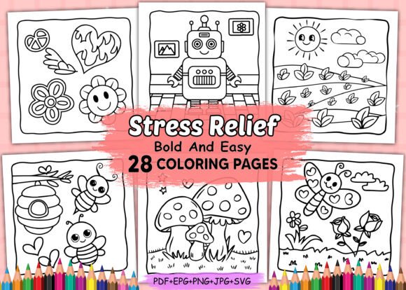 Bold-Easy Stress Relief Graphics for Modern Branding