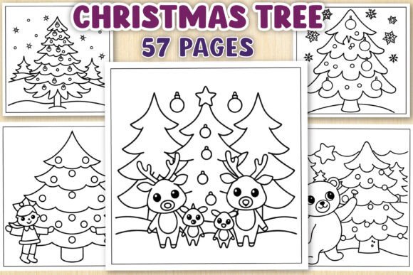 Christmas Tree Coloring Pages for Creative Projects