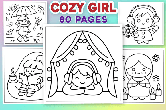 Cozy Girl Graphics: A Crafter's Review for Coloring Pages & Projects