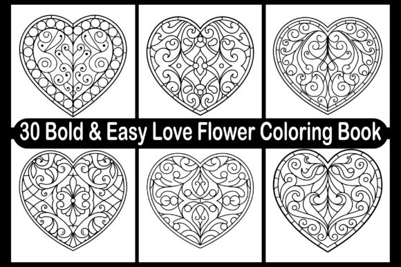 Crafting with Bold Love Flower Graphics & Coloring Pages