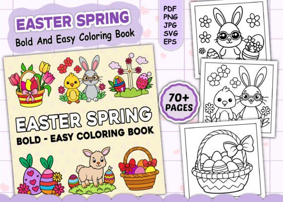 Easter Spring Coloring Pages: A Designer's Review for Marketing & Graphics