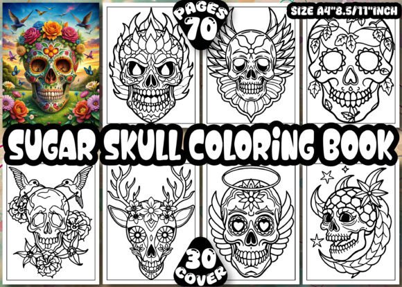 Explore Sugar Skull Coloring Pages for Adults Graphics