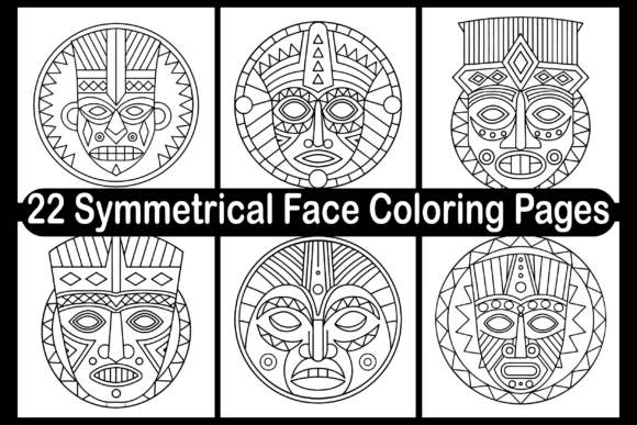 Exploring 22 Symmetrical Face Coloring Pages for Creative Projects