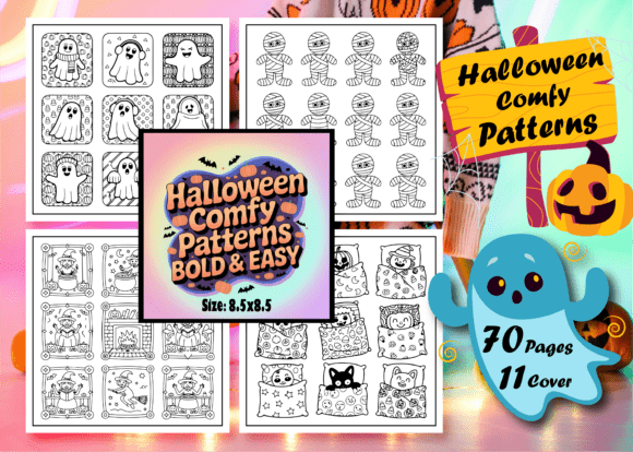 Halloween Comfy Patterns Bold Easy Graphics for Branded Content