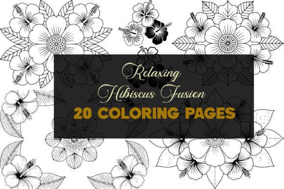 Relaxing Hibiscus Fusion: A Versatile Graphics Asset for Crafters